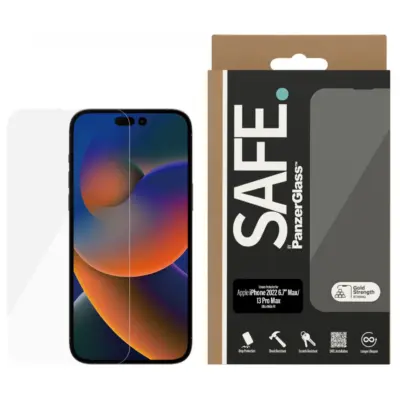 PanzerGlass Safe iPhone 14 Plus / iPhone 13 Pro Max Uwf Cam Ekran Koruyucu - Şeffaf