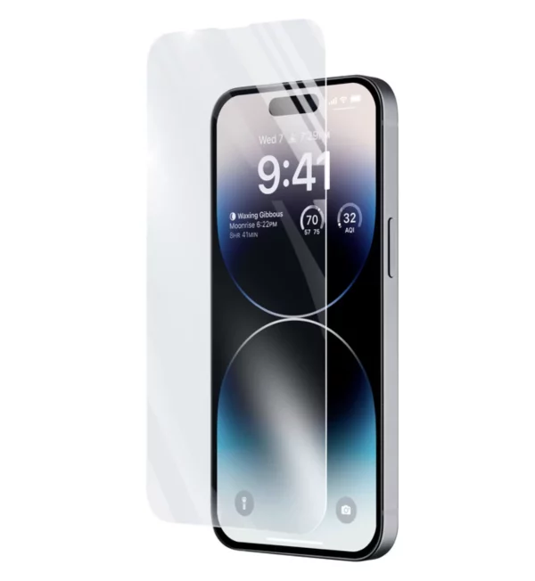 Cellurline iPhone 14 Plus / 14 Pro Max Uyumlu Şeffaf Cam Ekran Koruyucu