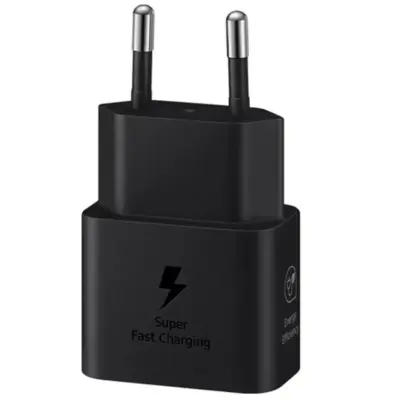 SAMSUNG Type-C 25 W Hızlı Şarj Adaptörü - Siyah