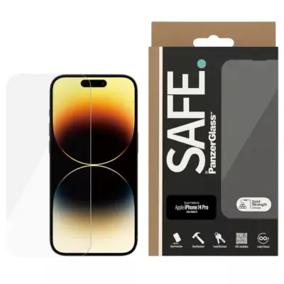 PanzerGlass SAFE iPhone 14 Pro UWF Cam Ekran Koruyucu - Şeffaf