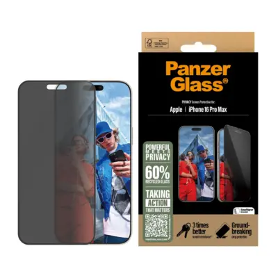 PanzerGlass iPhone 16 Pro Max UWF Cam Ekran Koruyucu - Hayalet