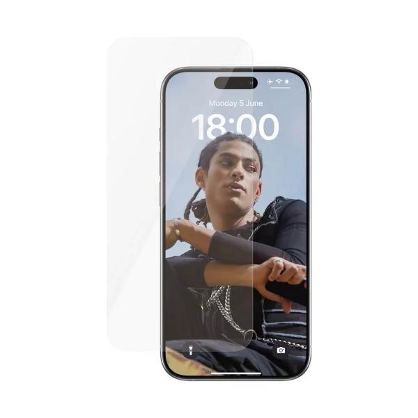 PanzerGlass SAFE iPhone 15 Pro UWF Şeffaf Cam Ekran Koruyucu - Görsel 2