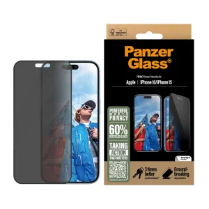 PanzerGlass iPhone 15 UWF Hayalet Cam Ekran Koruyucu