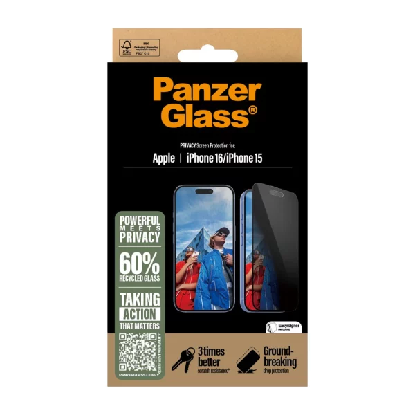 PanzerGlass iPhone 16 UWF Hayalet Cam Ekran Koruyucu - Görsel 3