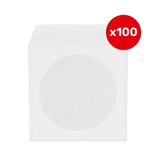100' LÜ CD/DVD ZARFI- (BEYAZ)