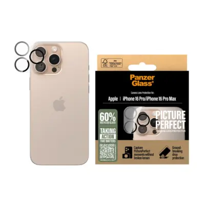 PanzerGlass iPhone 16 Pro Picture Perfect Kamera Koruyucu - Şeffaf