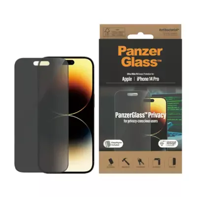 PanzerGlass iPhone 14 Pro UWF Cam Ekran Koruyucu - Hayalet