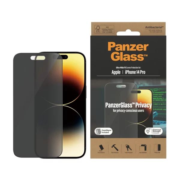 PanzerGlass iPhone 14 Pro UWF Hayalet Cam Ekran Koruyucu