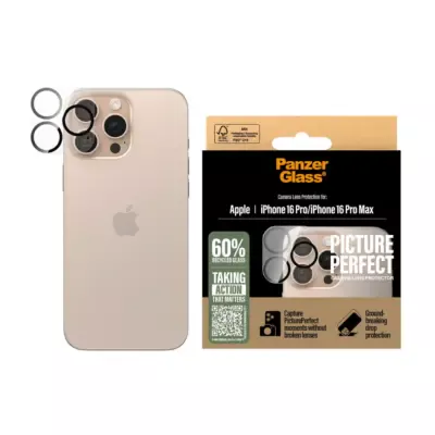 PanzerGlass iPhone 16 Pro Picture Perfect Kamera Koruyucu - Şeffaf