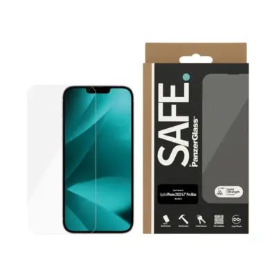 PanzerGlass SAFE iPhone 14 Pro Max UWF Cam Ekran Koruyucu - Şeffaf