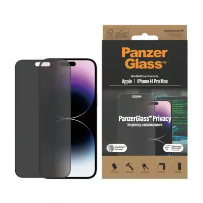 PanzerGlass iPhone 14 Pro Max UWF Cam Ekran Koruyucu - Hayalet