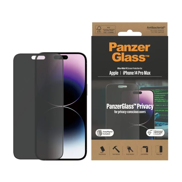 PanzerGlass iPhone 14 Pro Max UWF Hayalet Cam Ekran Koruyucu