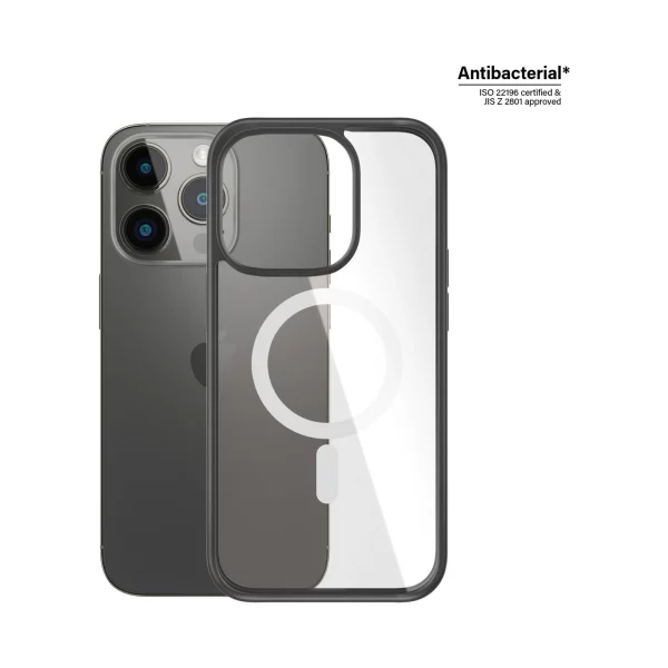 PanzerGlass iPhone 14 Pro MagSafe ClearCase 2.4m Siyah Çerçeveli Kılıf - Görsel 2