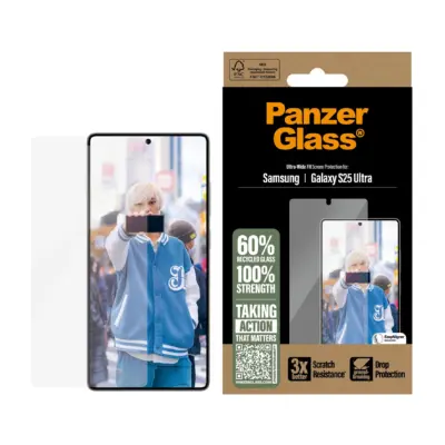 PanzerGlass Galaxy S25 Ultra UWF Cam Ekran Koruyucu - Şeffaf