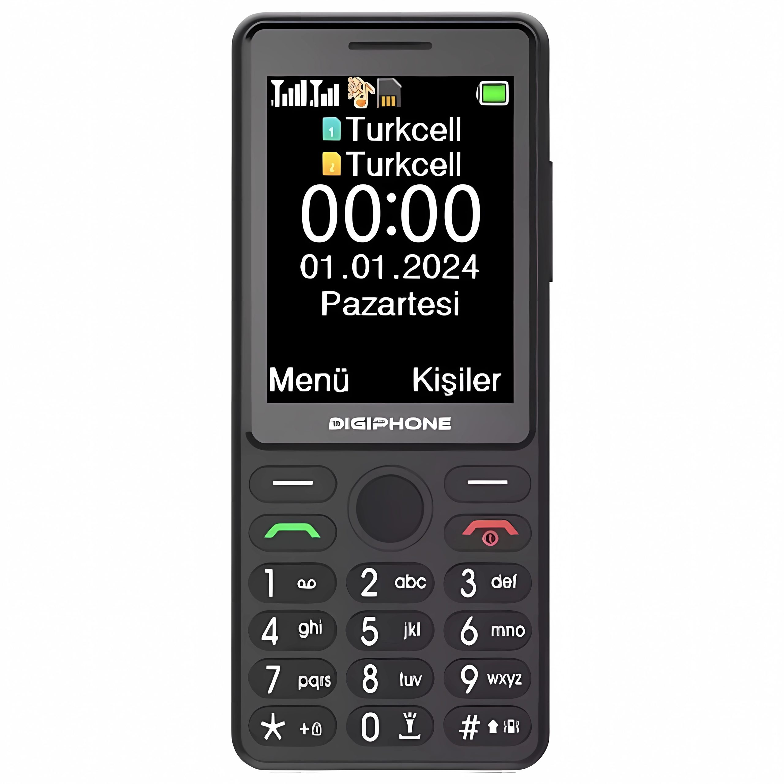 Digiphone S600 Plus Tuşlu Telefon Siyah