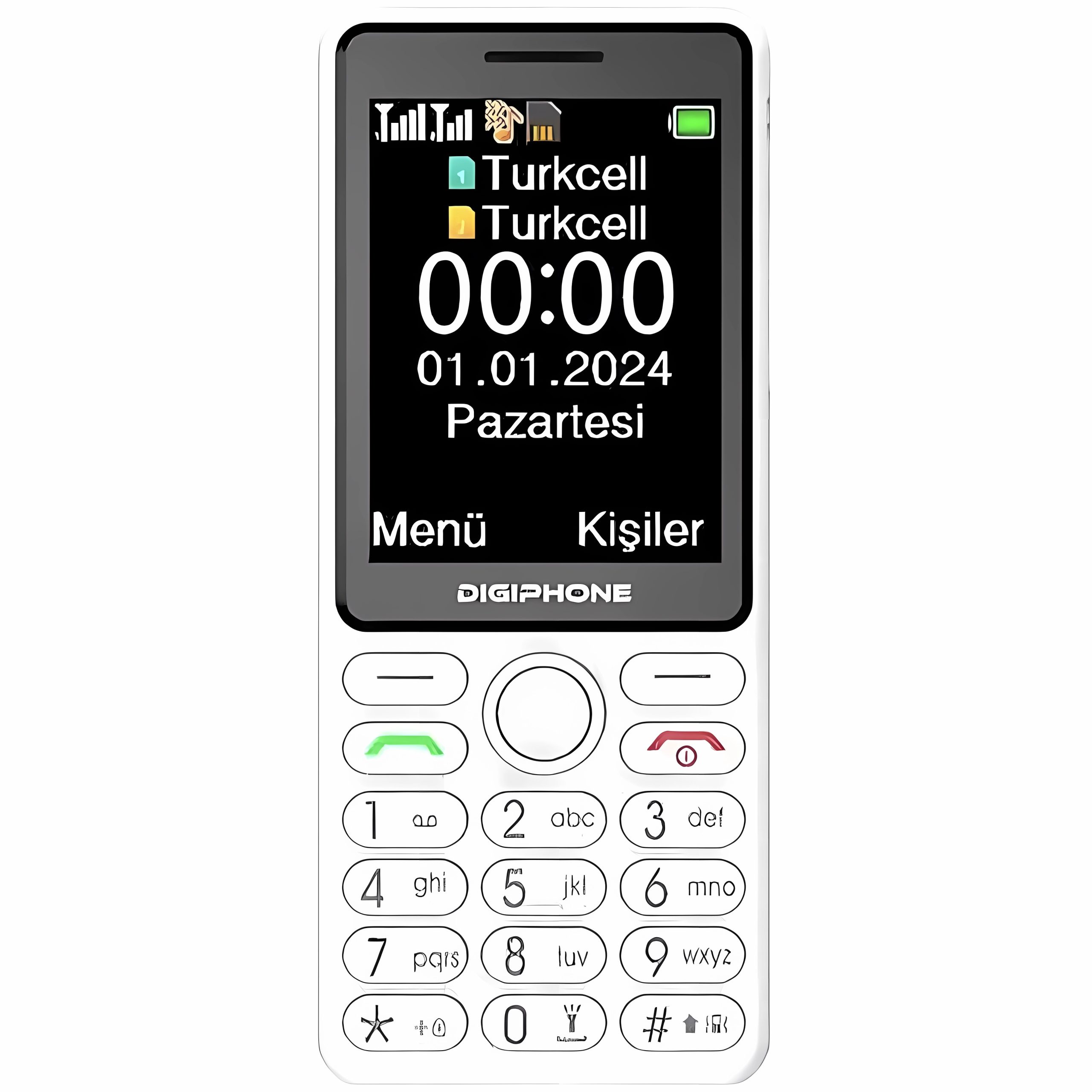 Digiphone S600 Plus Tuşlu Telefon Beyaz