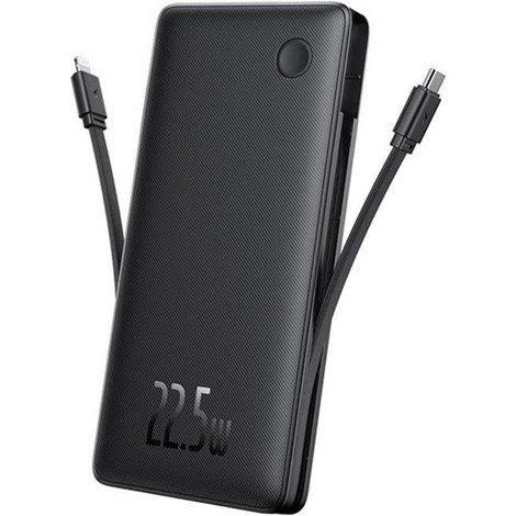 Baseus Airpow Lite 10.000 mAh 22.5W Çift Kablo Powerbank Siyah - Görsel 2