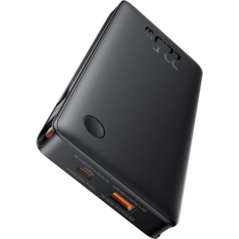 Baseus Airpow Lite 10.000 mAh 22.5W Çift Kablo Powerbank Siyah - Görsel 4