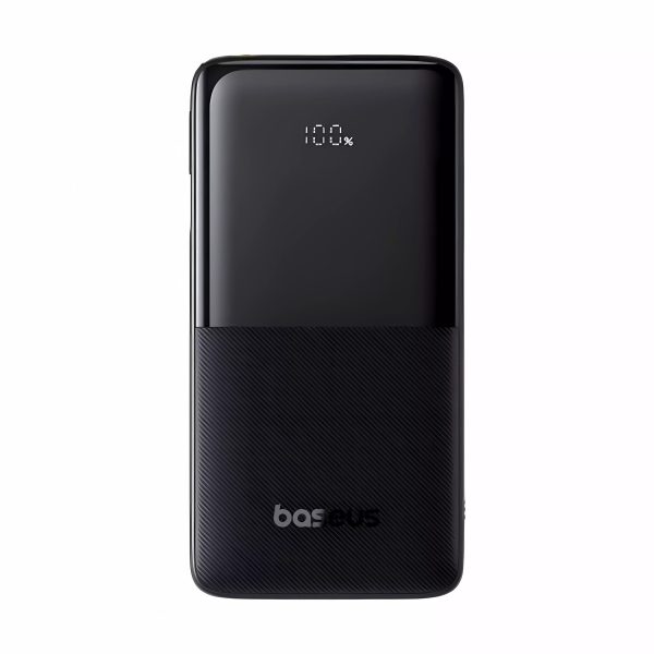 Baseus Bipow 2 Digital Ekranlı 10.000 mah 20W USB-C Kablo Powerbank Siyah