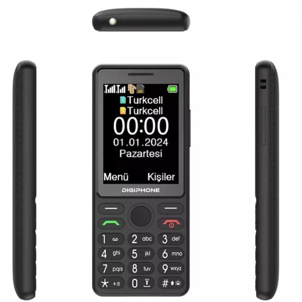 Digiphone S600 Plus Tuşlu Telefon Siyah - Görsel 3
