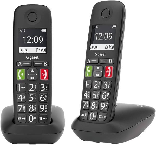 Gigaset E290 Geniş Ekran Telsiz Telefon Siyah - Görsel 2