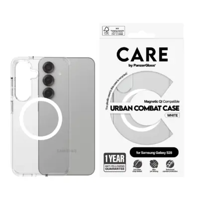 PanzerGlass Care Galaxy S25 Ultra Urban Combat QI Kılıf - Şeffaf