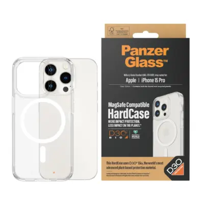 PanzerGlass iPhone 15 Pro HardCase Magsafe D30 Kılıf - Şeffaf