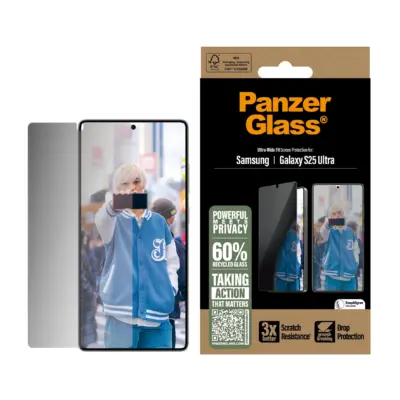 PanzerGlass Galaxy S25 Ultra UWF Cam Ekran Koruyucu - Hayalet