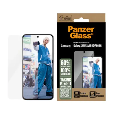 PanzerGlass Galaxy A56 5G UWF Cam Ekran Koruyucu - Şeffaf