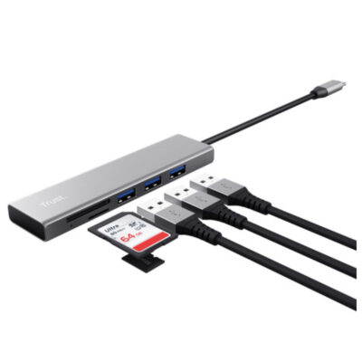 Trust 24191 Harici USB-C Port Çoklayıcı - Gümüş
