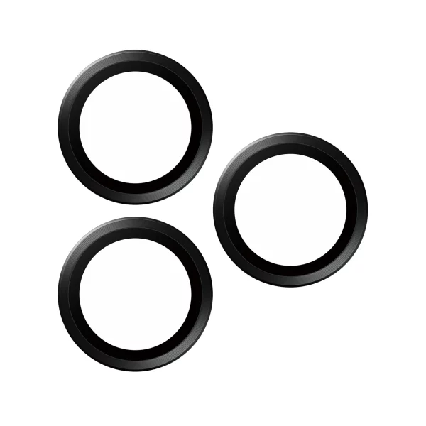 PanzerGlass iPhone 15 Pro Max Hoops Siyah Çerçeve Şeffaf Kamera Lens Koruyucu - Görsel 3
