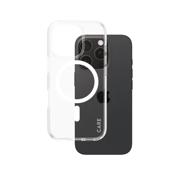 PanzerGlass Care by iPhone 16 Pro Flagship Urban Combat MagSafe Beyaz Şeffaf Kılıf - Görsel 2