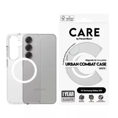 PanzerGlass Care Galaxy S25 Ultra Urban Combat QI Kılıf - Şeffaf