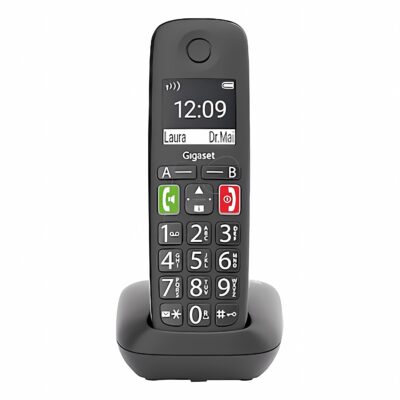 Gigaset E290 Geniş Ekran Telsiz Telefon - Siyah