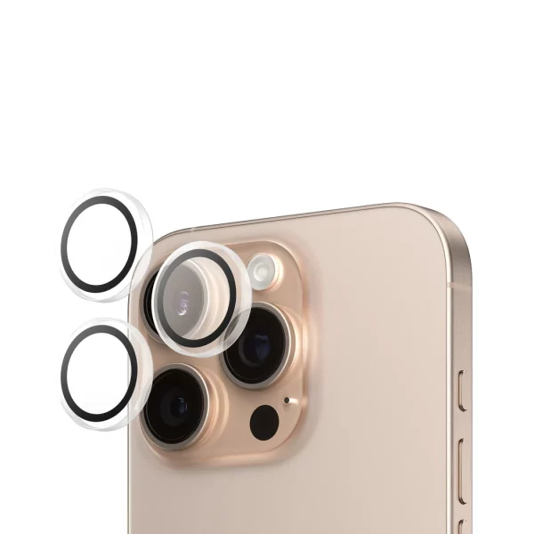 PanzerGlass iPhone 16 Pro Max Hoops Şeffaf Kamera Lens Koruyucu - Görsel 2