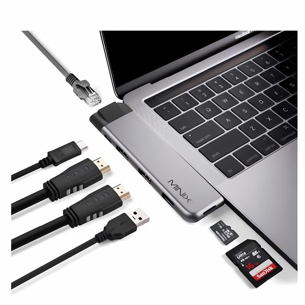 Minix Harici USB-C Port Çoklayıcı Uzay Gri