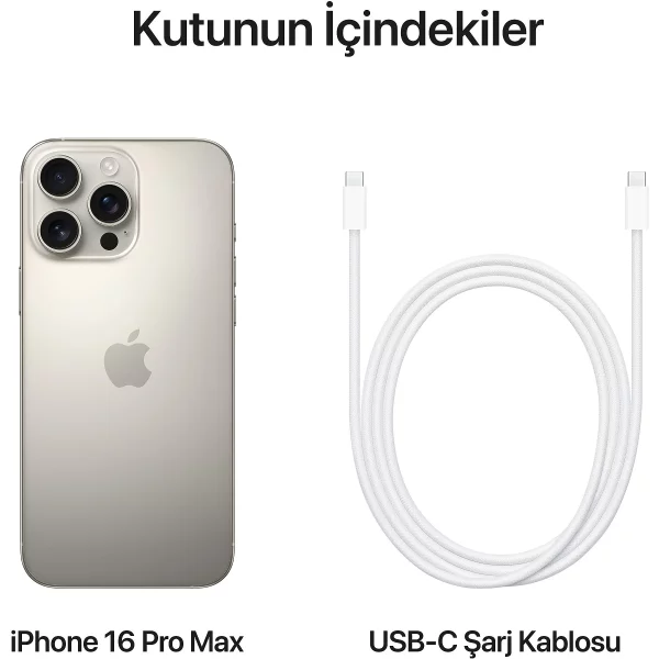 Apple iPhone 16 Pro Max 256GB Natural Titanyum - Görsel 6