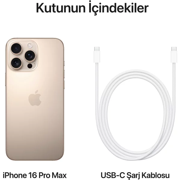 Apple iPhone 16 Pro 128GB Çöl Titanyum - Görsel 6