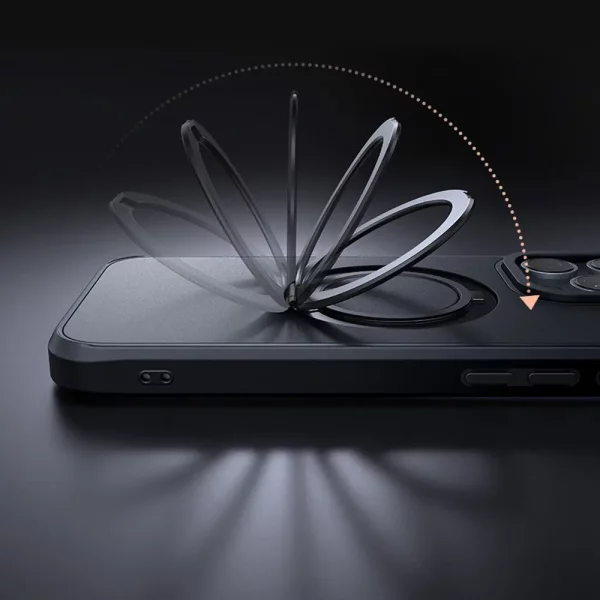 Mcdodo iPhone 16 Plus Halka Standlı Magsafe Kapak Siyah - Görsel 2