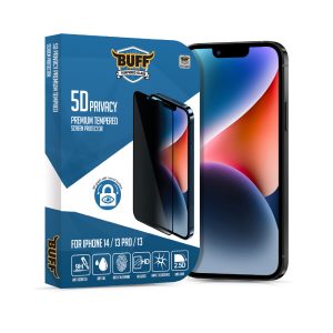 Buff iPhone 14 5D Hayalet Cam Ekran Koruyucu