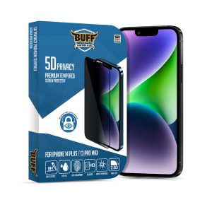 Buff iPhone 14 Plus 5D Hayalet Cam Ekran Koruyucu