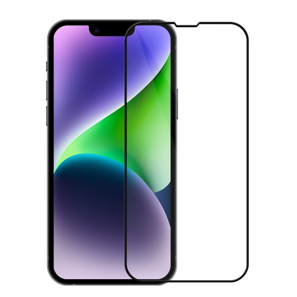Buff iPhone 14 Plus 5D Şeffaf Cam Ekran Koruyucu - Görsel 2