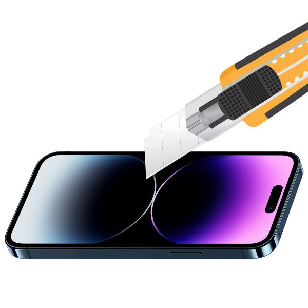 Buff iPhone 14 Pro Max 5D Hayalet Cam Ekran Koruyucu - Görsel 5