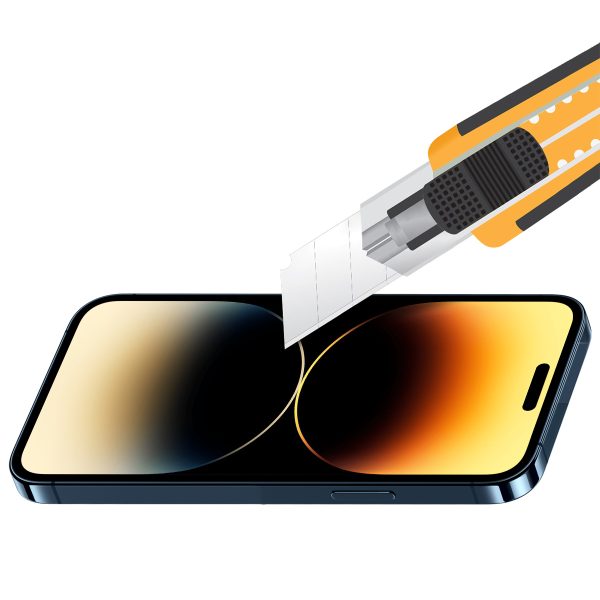 Buff iPhone 14 Pro 5D Şeffaf Cam Ekran Koruyucu - Görsel 4
