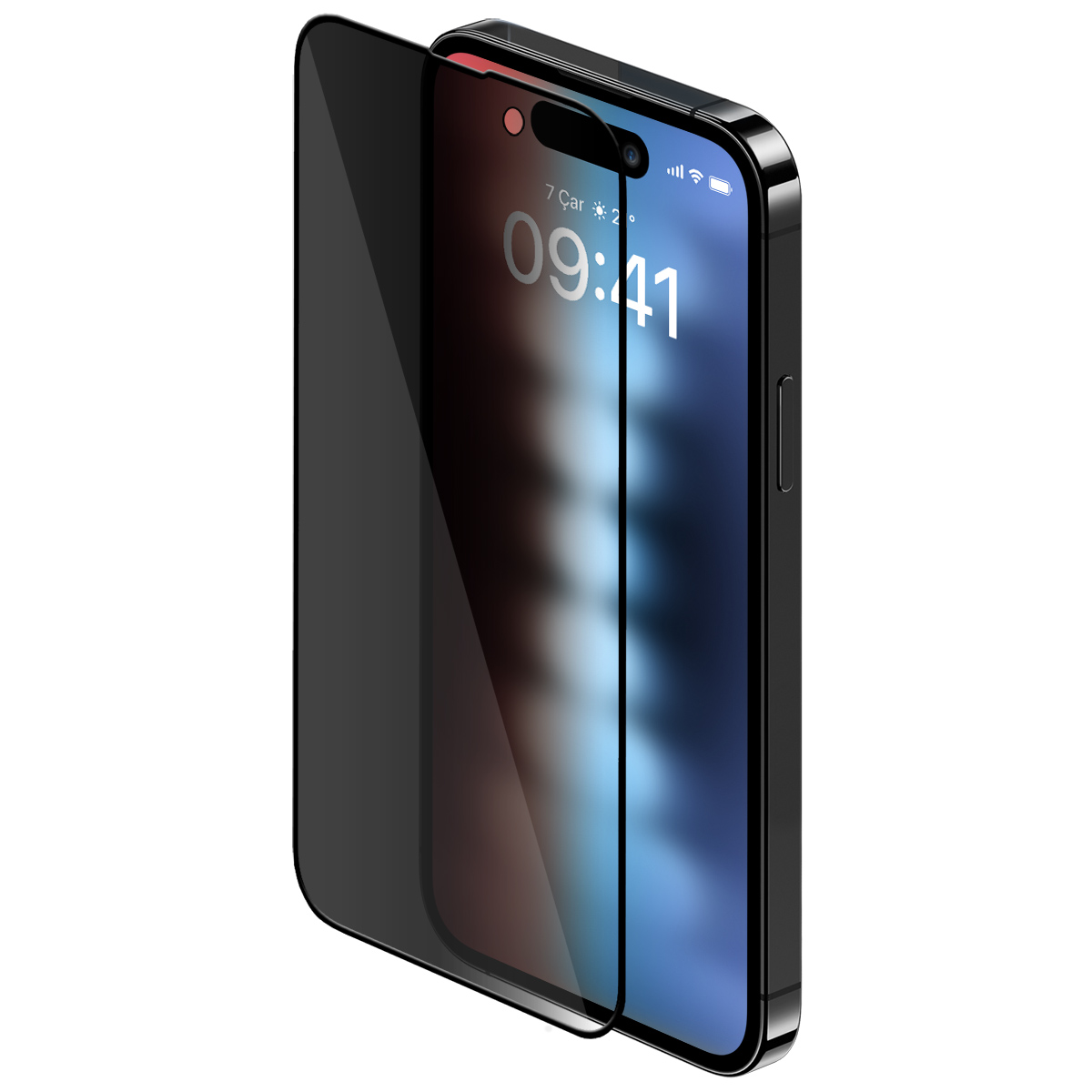 Buff iPhone 15 5D Hayalet Cam Ekran Koruyucu - Görsel 2