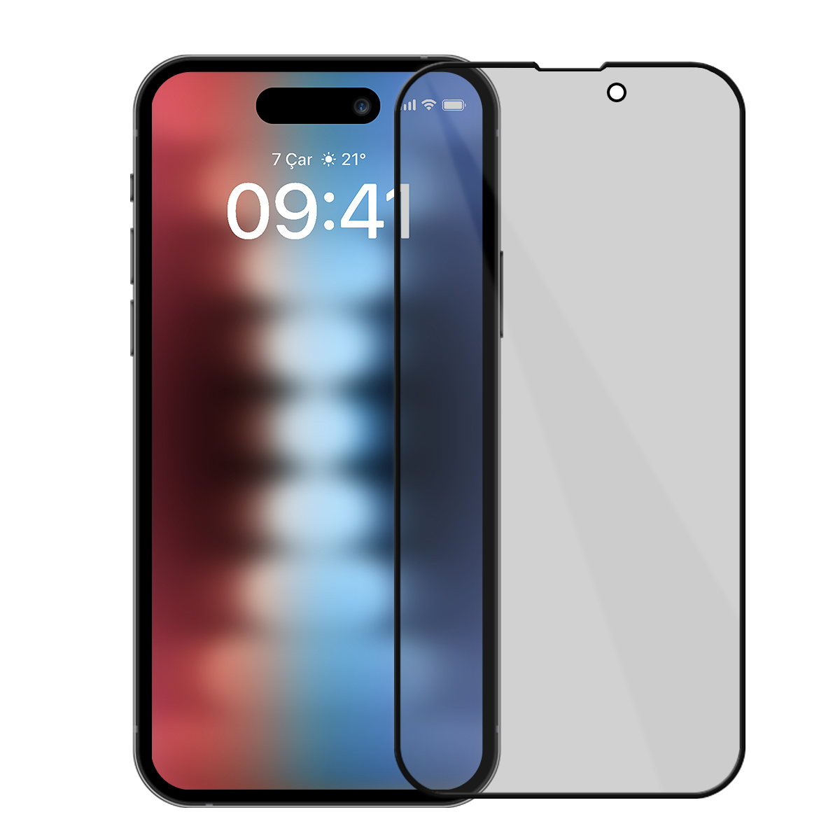 Buff iPhone 15 5D Hayalet Cam Ekran Koruyucu - Görsel 4