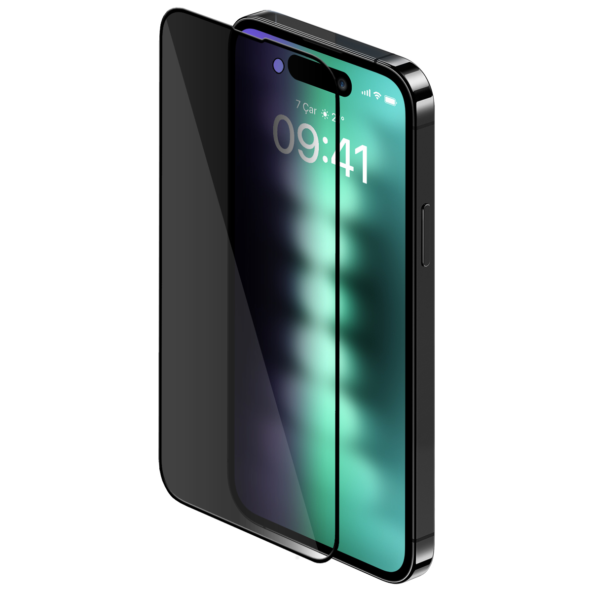 Buff iPhone 15 Plus 5D Hayalet Cam Ekran Koruyucu - Görsel 2