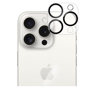 Buff iPhone 15 Pro Max Kamera Lens Koruyucu - Şeffaf
