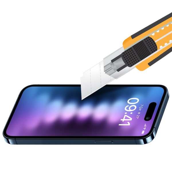 Buff iPhone 15 Pro Max 5D Hayalet Cam Ekran Koruyucu - Görsel 5