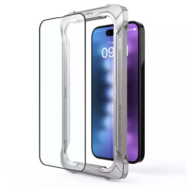 Buff iPhone 15 Pro Max 5D Şeffaf Cam Ekran Koruyucu - Görsel 5